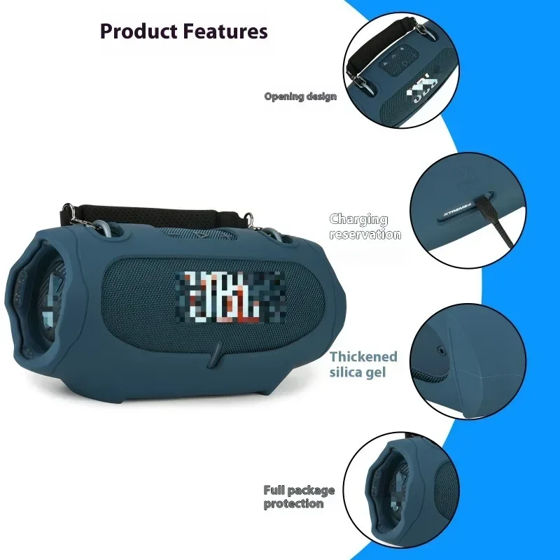 Picture 3: Silicone Protective Case For Xtreme4 Bluetooth-Compatible Speaker Audio Case With Hand Strap