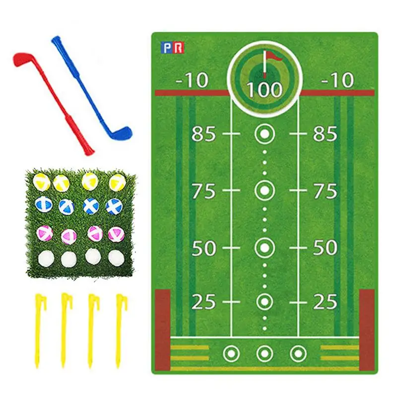 

Golf Practice Set Kids Interactive Golf Putting Toy Set For 3 Years Old Kids Indoor Outdoor Sports Toy Includes 2 Clubs 16 Stick