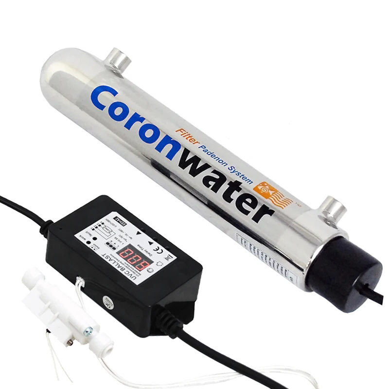Esterilización ultravioleta del filtro de agua de Coronwater 1Gpm con el interruptor de flujo para el hogar