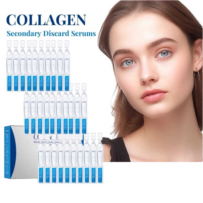 1.5Ml*30Pcs Collagen Essence, Single-Use Serum, Tube Packaging, Sterile, Fresh-Keeping, Moisturizing and Skin-Rejuvenating, Makes Skin More Elastic, Hydrated, Smooth, and Radiant, Individually Packaged, Easy to Carry, Suitable for Women's Daily Care, Products Used in Beauty Salons, Can Be Used for DIY Beauty at Home, Gifts for Mother's Day, Birthdays, Christmas, Graduation Season, and Other Holidays