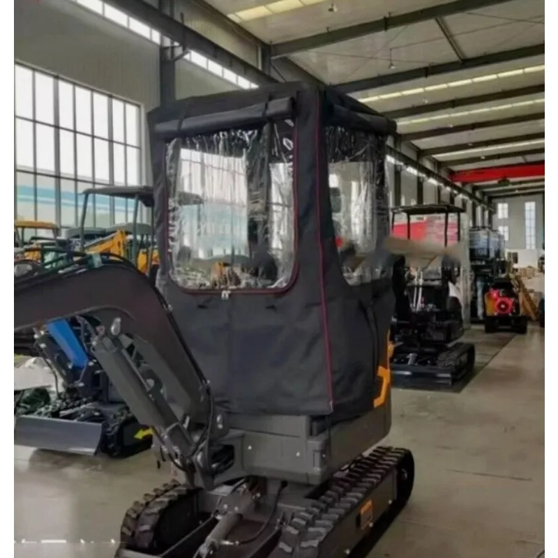 

1PC Mini Digger Rain Cover Windproof Warm Awning PVC Cover For Excavator 1-2Ton