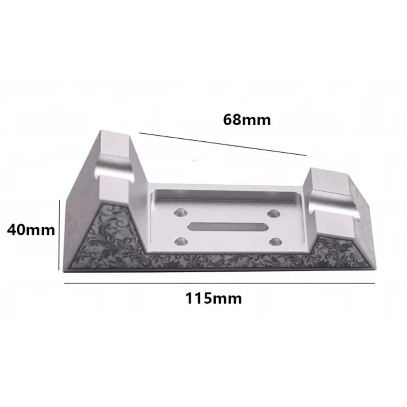 Retro Style Razor Stand Holder Aluminum Alloy Durable Rustproof Base for Manual Or Electric Razors (Razor Not Included)