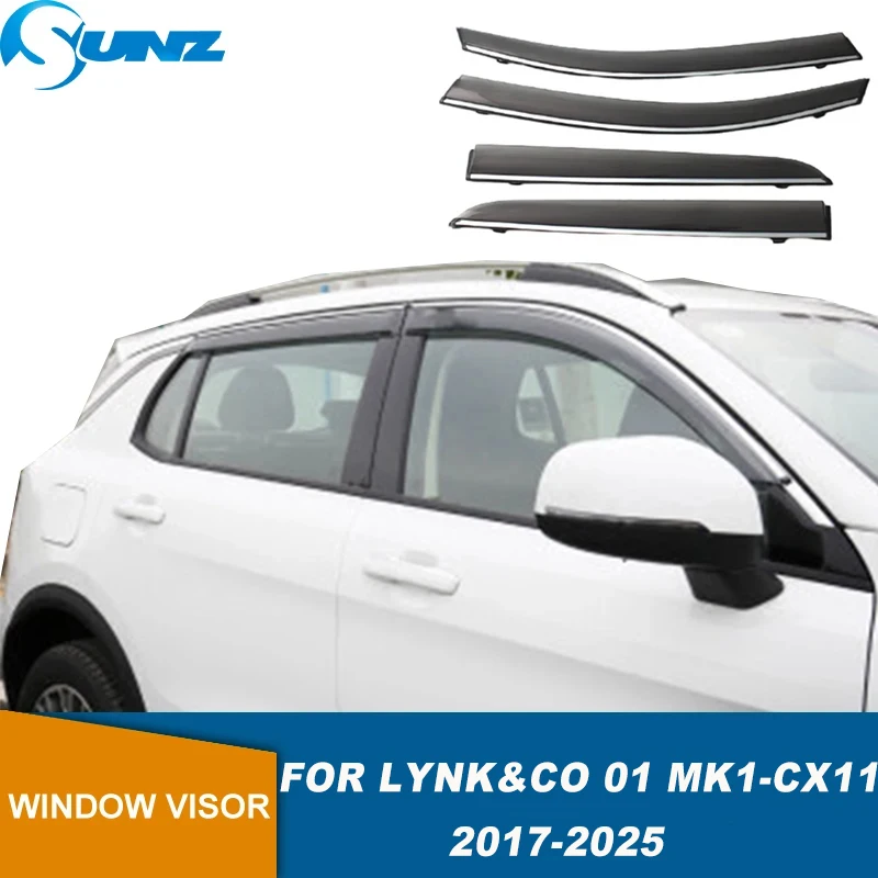 

Window Deflector For Lynk & Co 01 PHEV CX11 2017 2018 2019 2020 2021 2022 2023 2024 2025 Window Visor Rain Guard Vent Sun Shade