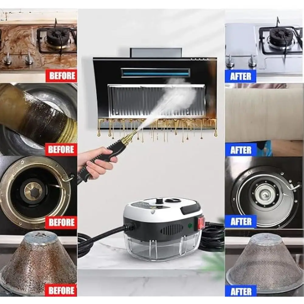 2500 واط ارتفاع ضغط البخار نظافة المحمولة الكيميائية الحرة يده التنظيف العميق أريكة سيارة المطبخ فرن بلاط كومة البقع