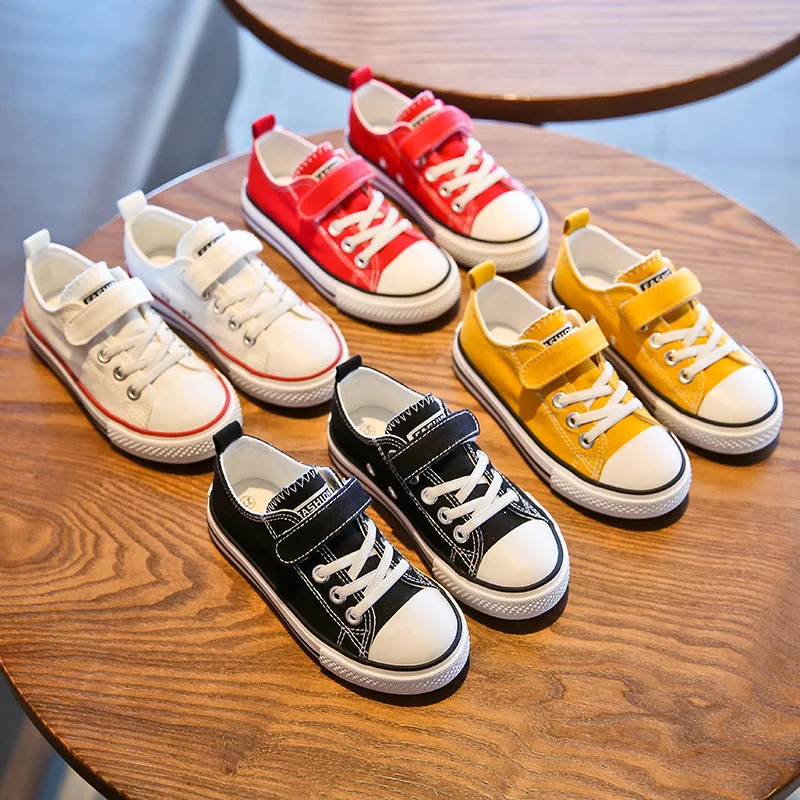 

Fashion Children's Canvas Shoes Cute Baby Girl Shoes Toddler Boy Comfortable Sport Casual Sneakers Large Size High Quality