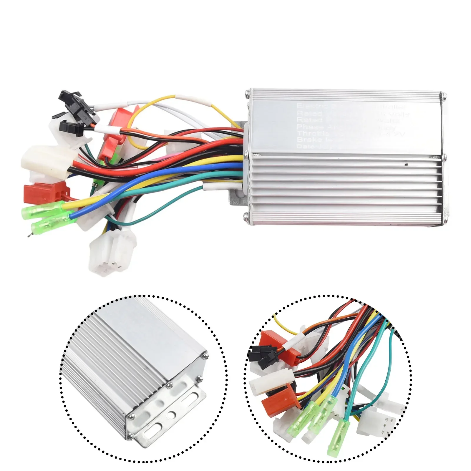 36V/48V Electric Bicycle Controller Aluminum Brake Cycling E-bike Motor Speed Steel Supply Throttle 350W Brushless