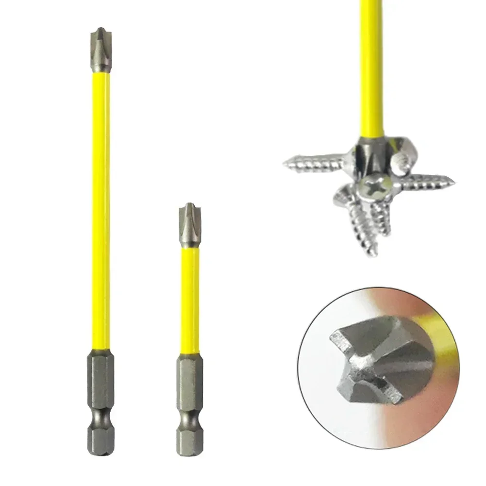 Electrician Screwdriver Bit Set Electric Drill Magnetic Screwdriver Bits Slotted Cross Head FPH2 65mm 110mm