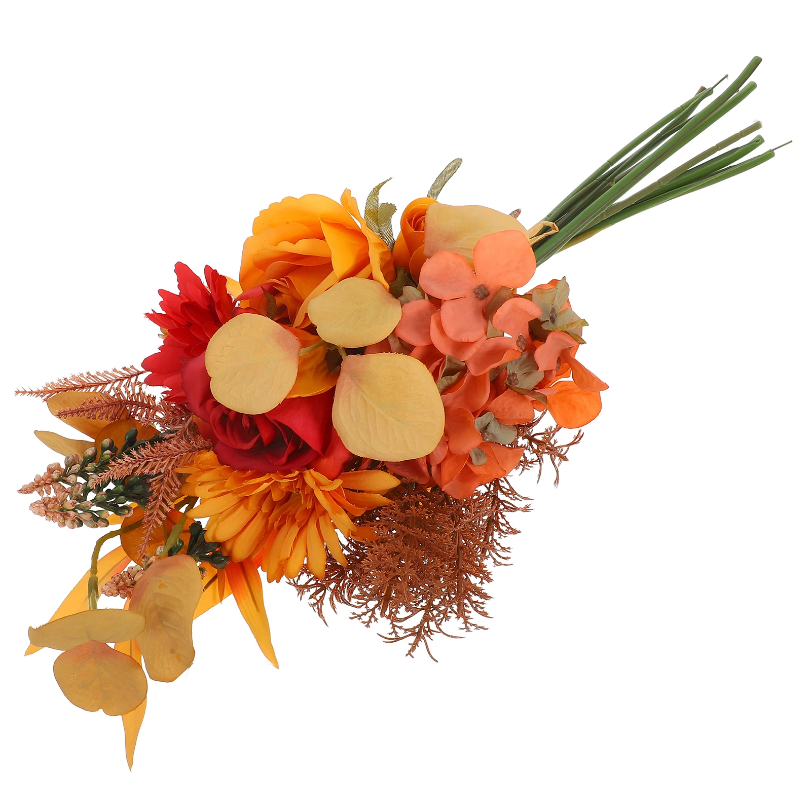 

Simulation Flower Artificial Bouquet Thanksgiving Orange Autumn Colors Fake Decor Indoor Outdoor Festive Party Holiday