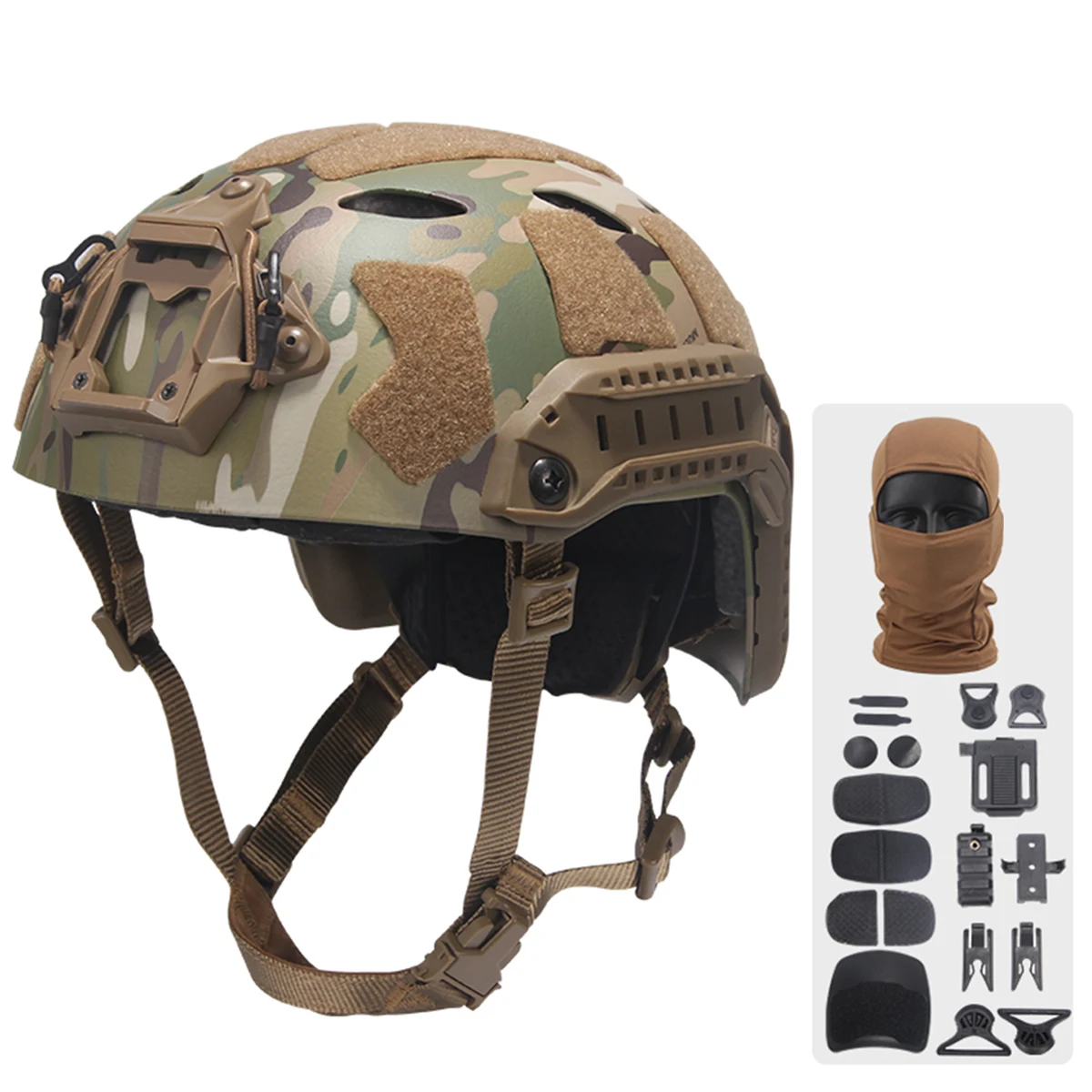 Airsoft Fast Helmet Set With Night Vision Goggles & tactical