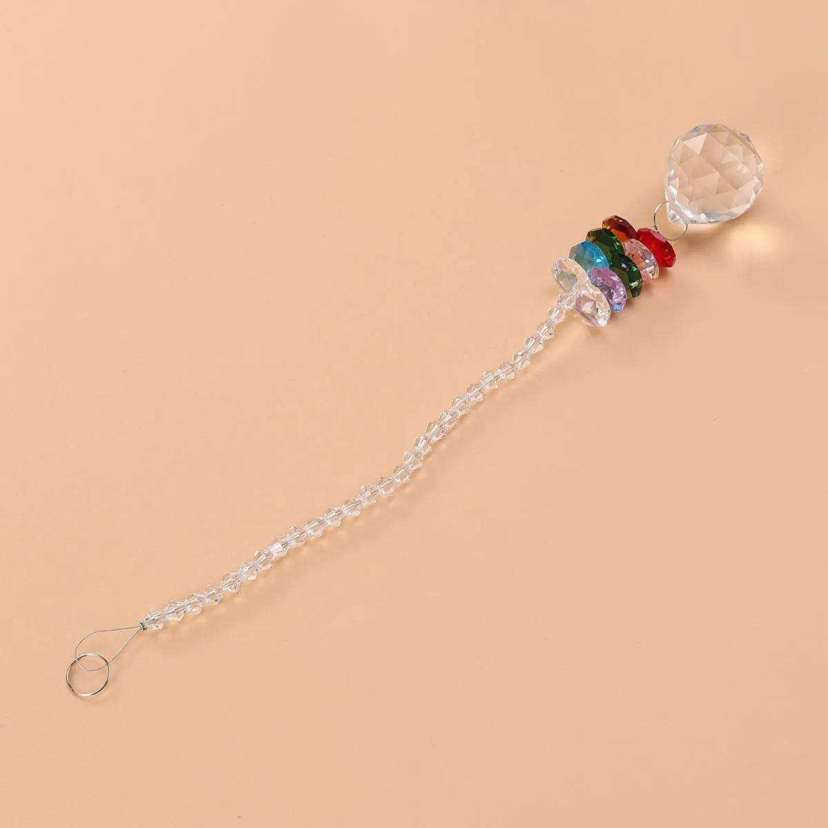 

Crystals Ball Prisms Rainbow Octagon Chakra Hanging Decoration Wedding Centerpiece Window Chandelier Crystal Pendant Prism