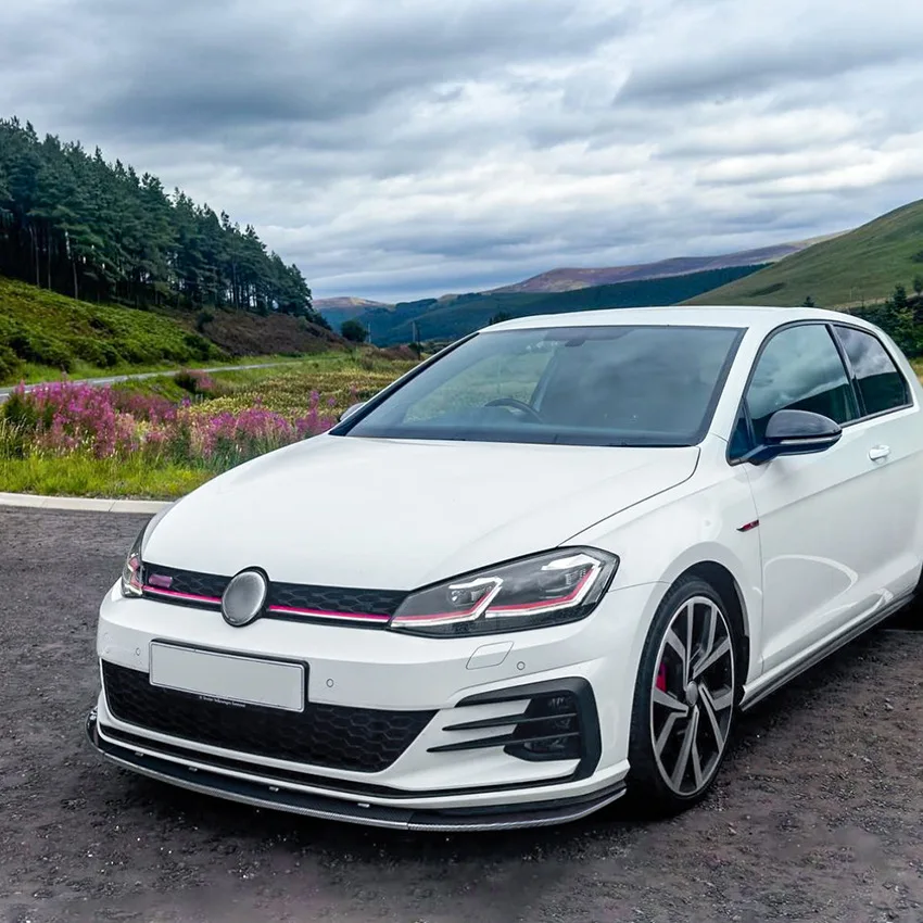 

Для VW Golf 7.5 MK7.5 GTI GTD R Rline 2017-2020: Комплект обвеса Maxton Style (передний бампер, диффузор, канарды, сплиттер, защита) из ABS-пластика для тюнинга