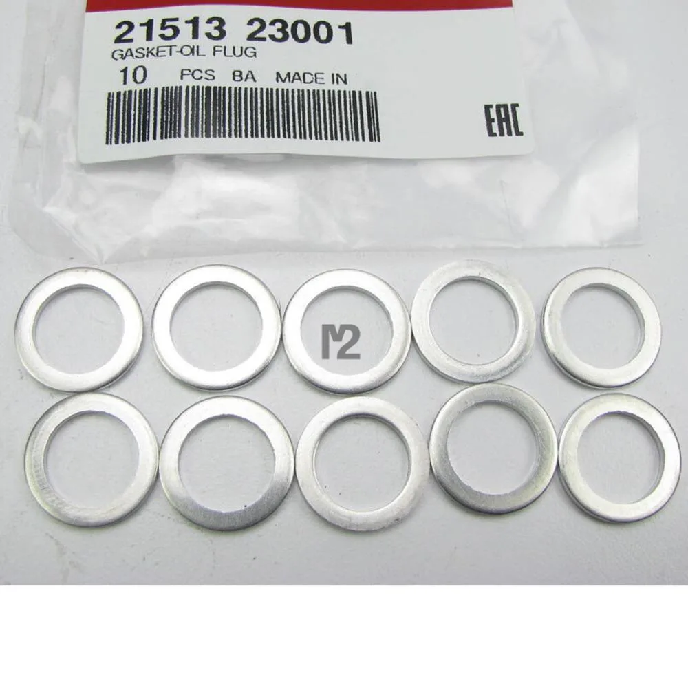 (10pcs) NEW GENUINE Engine Oil Drain Plug Gaskets 2151323001 OEM For Kia Hyundai