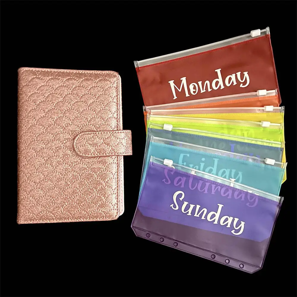 A6 Budget Money Organizer Budget Planner Cash Envelope Savings Money Binder Financial Management System Loose-Leaf Notebook