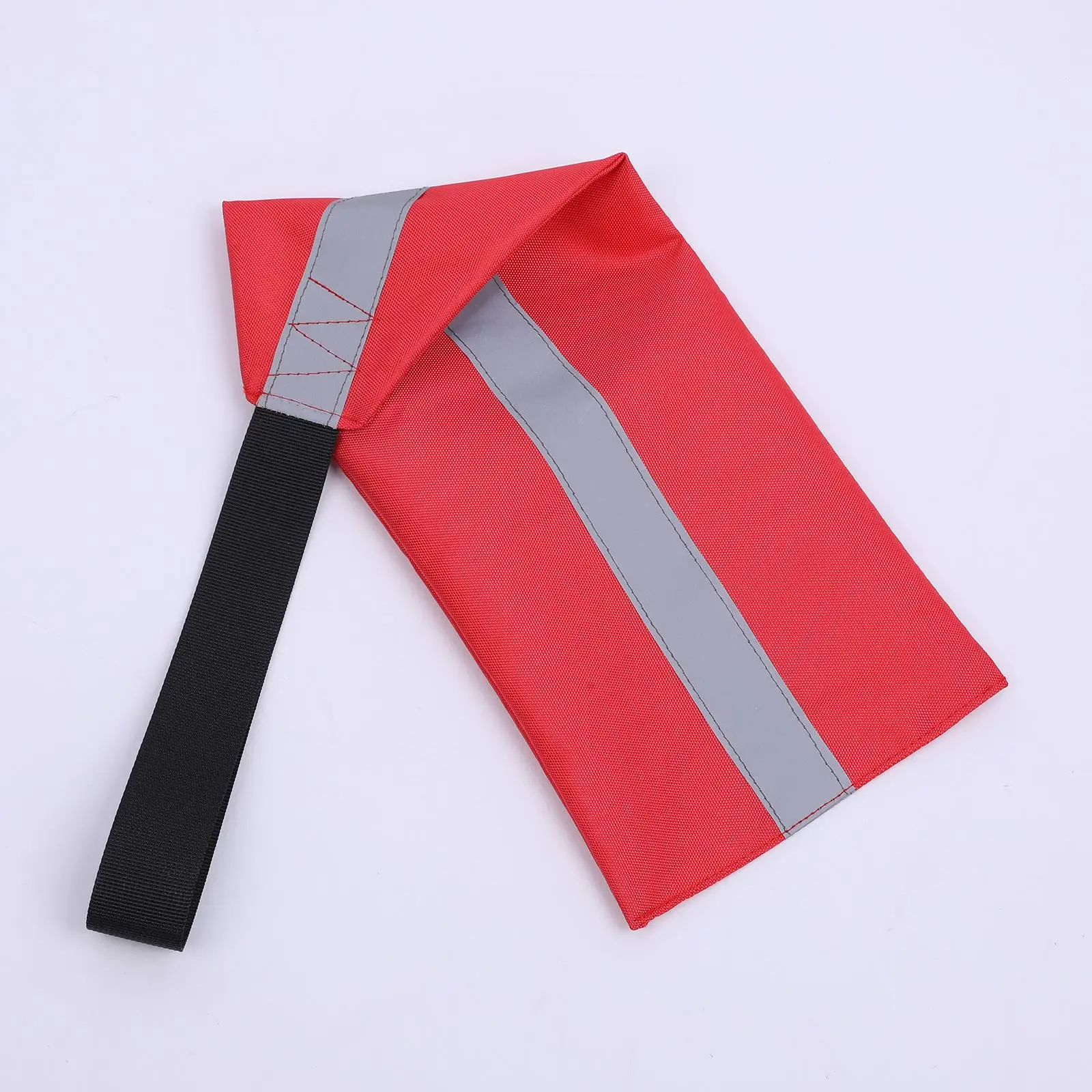 3x bandeira vermelha brilhante para caiaques e canoas - aviso resistente