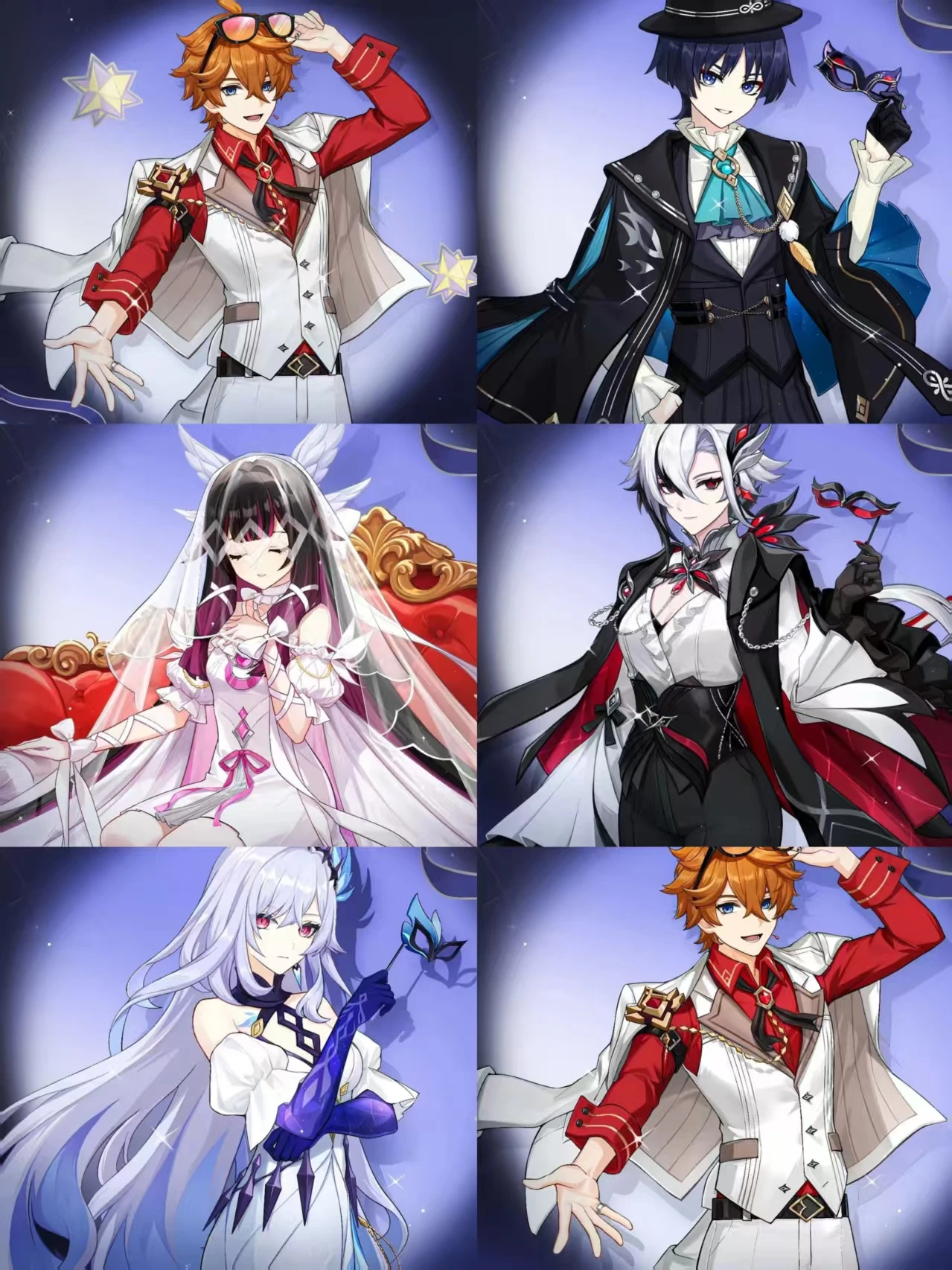 الرسمية Genshin Impact 2026 FES Tartaglia Skirk Arlecchino Flins Columbina Wanderer بطاقة بريدية الجدول حصيرة تذكرة Shikihsi 2026.1 #3