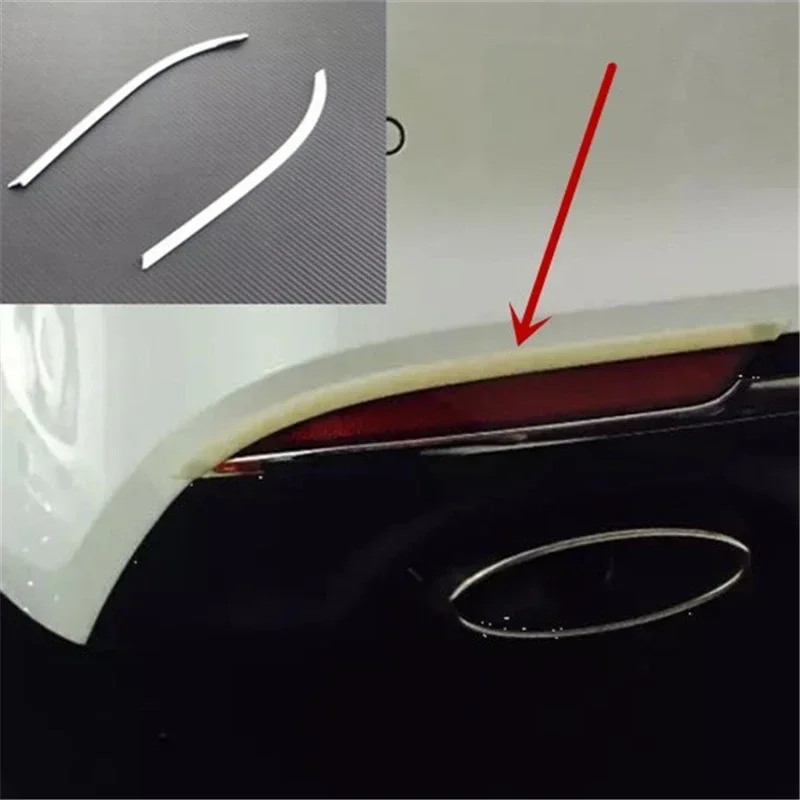 

WELKINRY For Kia K5 JF 4th Generation 2016 2017 2018 Optima ABS Chrome Car Tail Rear Fog Lamp Light Eyelid Eyebrow Cover Trim