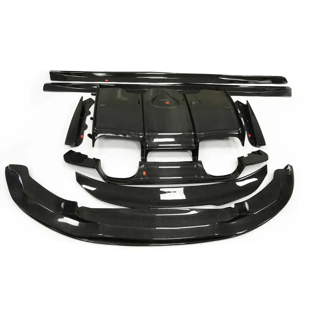 

RELI RELI Carbon Fiber Bodykit Front Bumper Chin Lip Rear Diffuser Trunk Spoiler Side Skirt PSM Style for BMW F80 F82 F83 M3 M4