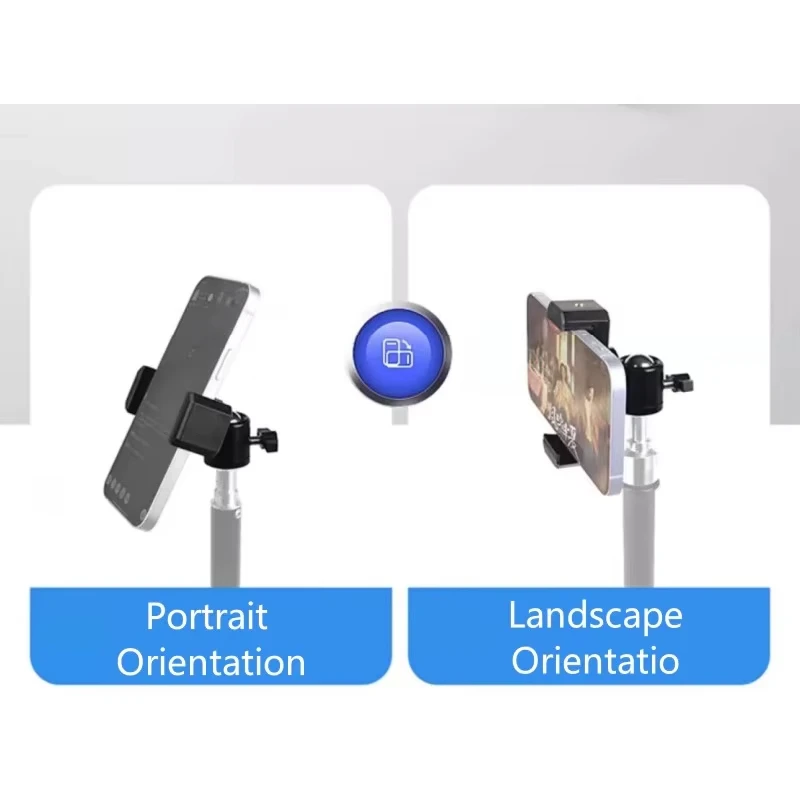 Universal Mobile Phone Clip Bracket Holder 360 Rotation 1/4 Screw Ballhead for Tripod Stand Monopod image 3