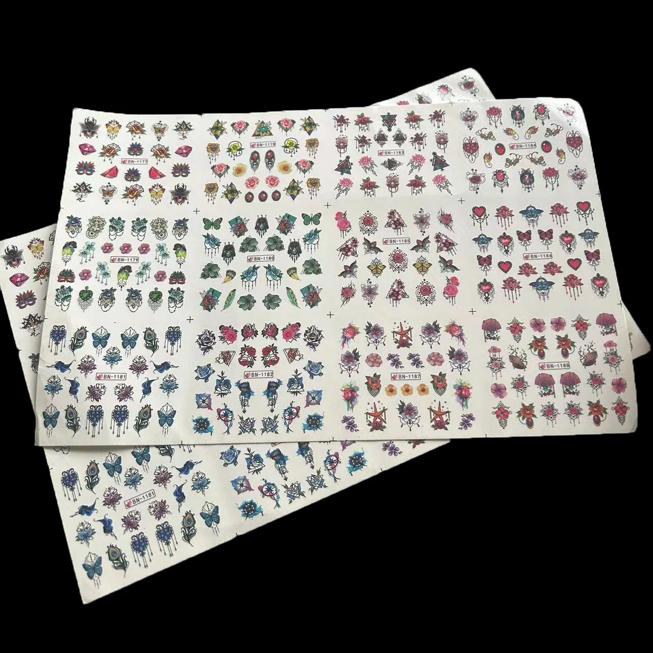 2 Stuks Nagellak Sticker Nail Art Stickers Wraps