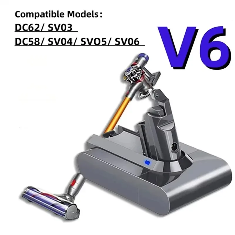 21.6V 12800mAh Battery for Dyson V6 Vacuum Cleaner, Compatible with DC62 SV03 SV09 DC58