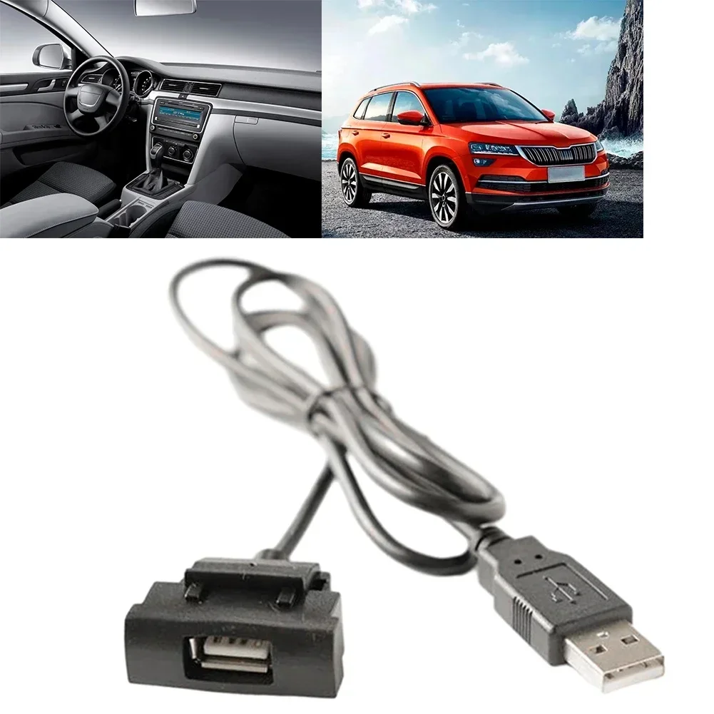 Car RCD510 RNS315 Radio USB Interface Extend Cable Adapter For Skoda Octavia Modification Android-GPS Button Headunit Panel