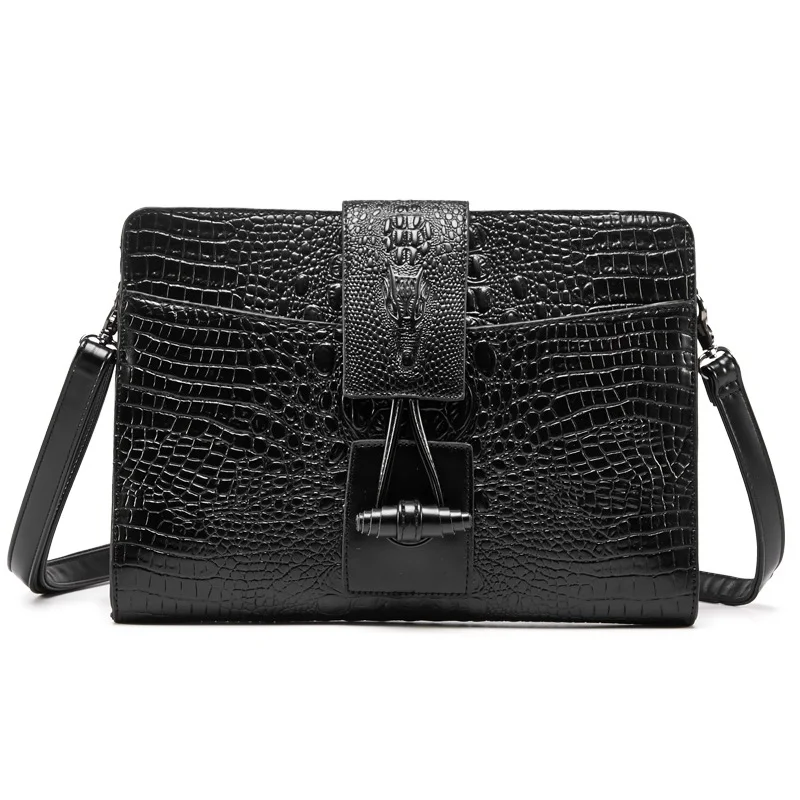 Vintage Crocodile women Clutches PU leather Shoulder bag for female Crossbody bags Brand design Ladies envelope clutch bolsas