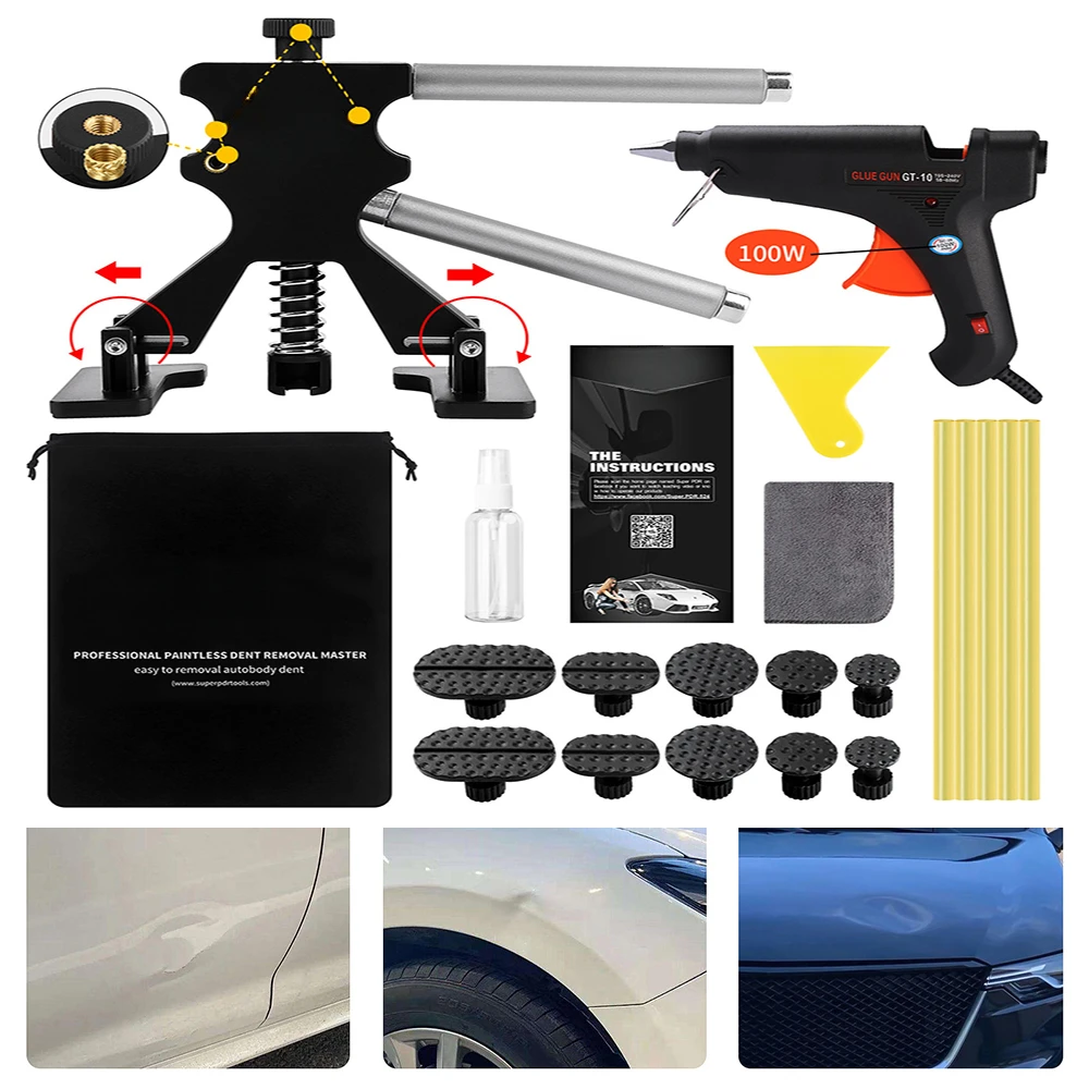 PDR Auto Sheet Metal Dent Repair Tools Car Body Paintless Mix Size Suction Cup Puller Set Automobile Maintenance Renovate Kit