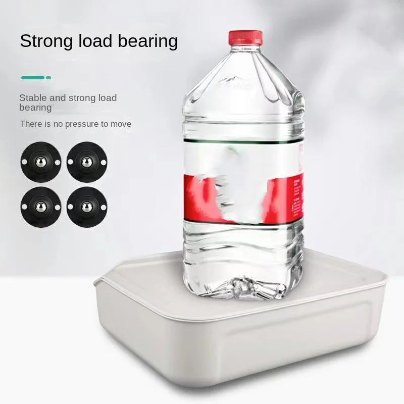 8Pcs Möbel Rollen Räder Selbstklebende Heavy Duty Pulley Edelstahl 360 ° Rotation Universal Rad Starke Last-lager