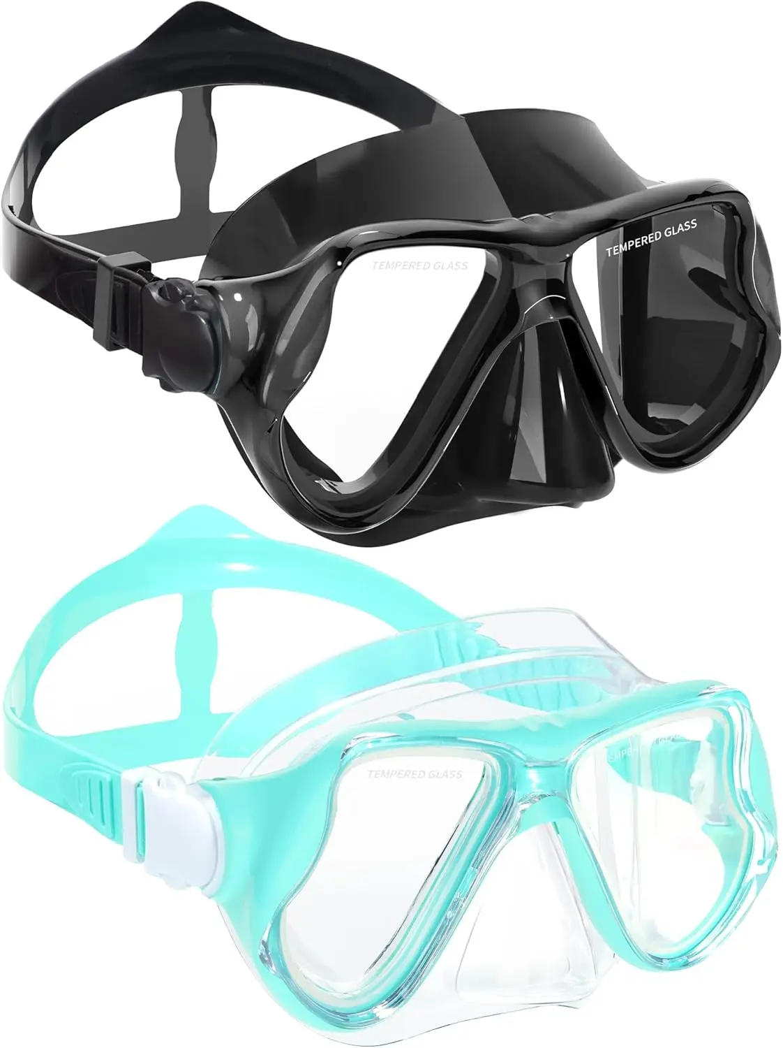 

Очки для плавания с защитой от запотевания и накладкой на нос для взрослых и молодежи, 180 ° Маска для дайвинга Clear View Snorkel