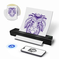 InkGarden PDF Word Portable Printer A4 Thermal Tattoo Photo Transfer Stencil Office Inkless Bluetooth Wireless Phones Document