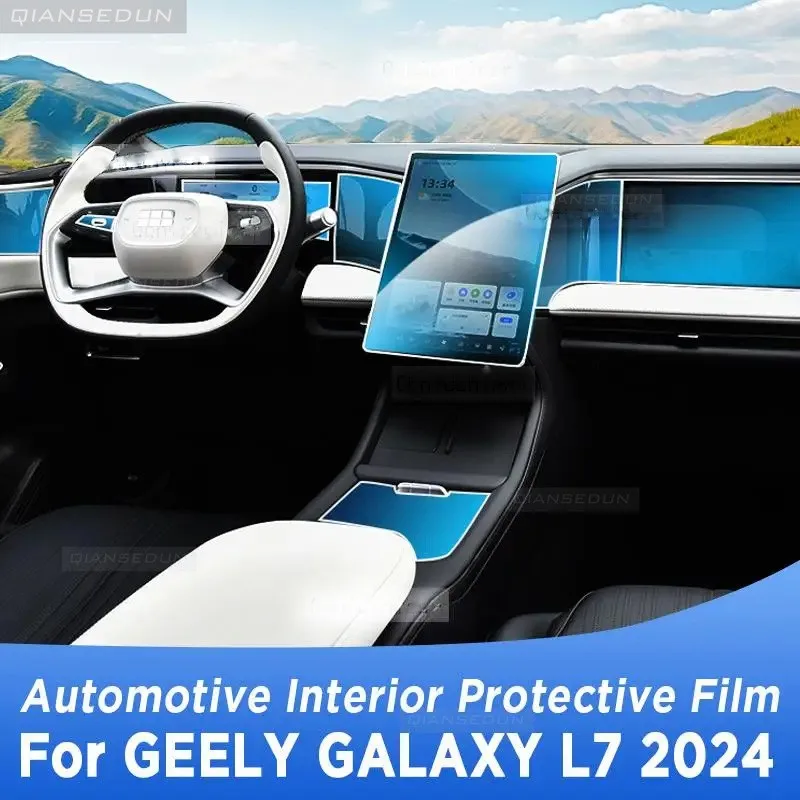 

For GEELY GALAXY L7 2024 Gearbox Panel Navigation Automotive Interior Protective Film Anti-Scratch Sticker Accessories