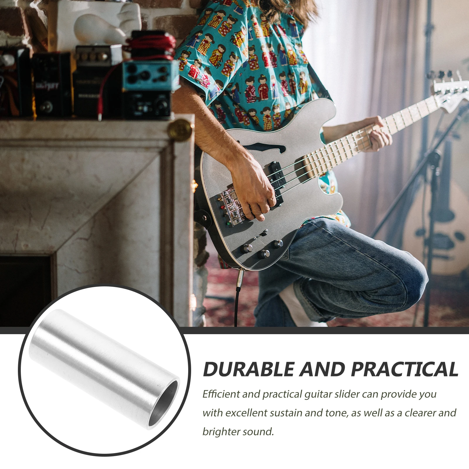 

Small Guitar Electric Slider Child Key Stainless Steel Accessories Professional