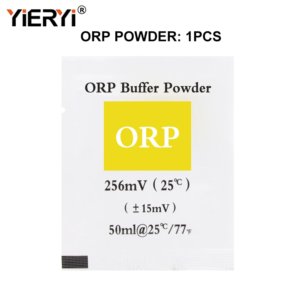 Imagem -03 - Yieryi-orp Calibração pó Tampão Orp Tester Fluido de Calibração Redox 10 Pcs