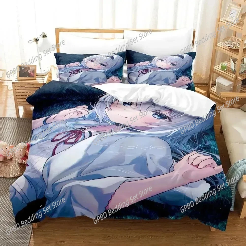 

Anime Ryuos Work is Never Ai Bedding Set Boys Girls Twin Queen Size Duvet Cover Pillowcase Bed Boys Adult Home Textileextile