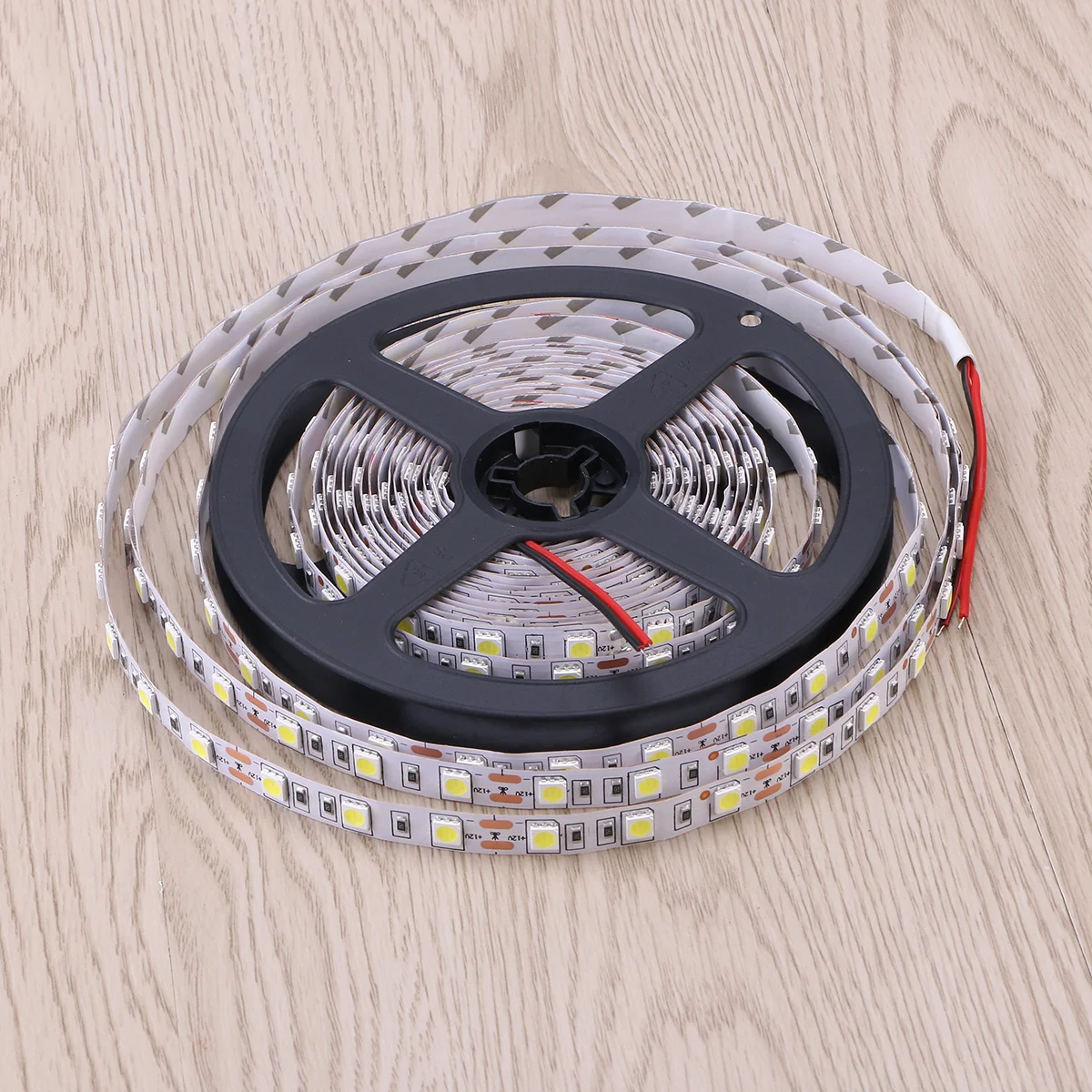 Tira de luces Led de luz roja, 5M, 24V, 300Led, Flexible, Smd 5050, lámpara no impermeable para el hogar, pasillo, muebles, árbol de Navidad
