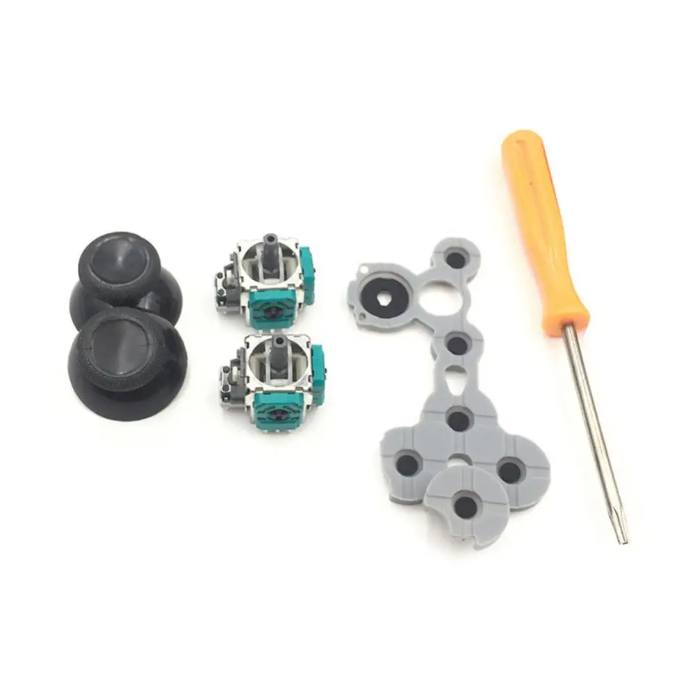 New 13Pcs Keycap 3D Analog LBRB LTRT Joystick Switch Repair Parts Kit for Xbox 360 Slim