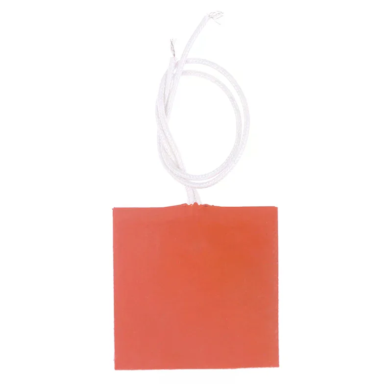10W 12V Silicone Rubber Heating Pad Flat Heater Band Mat Plate Waterproof 3D Printer Glue Sticker Adhesive