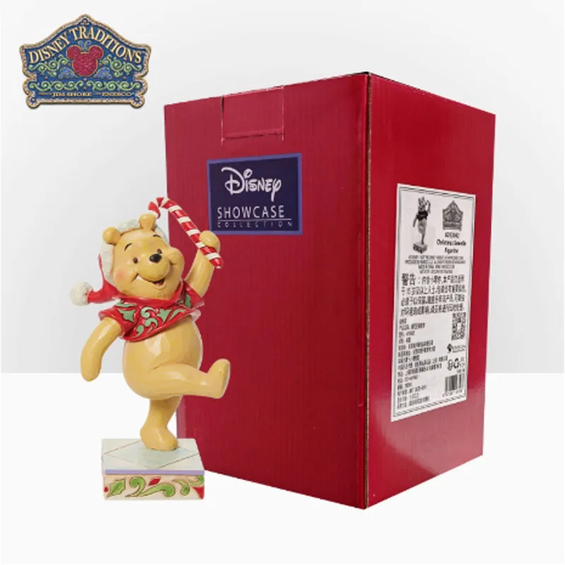 

Оригинальный гаражный комплект Disney, Винни-Пух, Рождество, Винни-Пух, аниме-фигурки, игрушки для мальчиков, подарочные модели, украшения