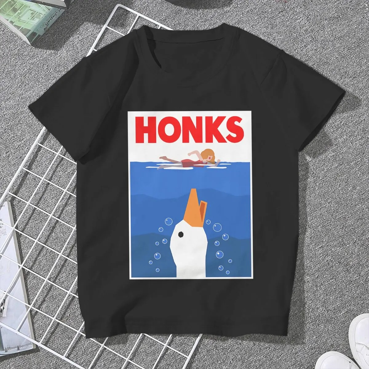 HONKS Essential Female Shirts Untitled Goose Game Loose Vintage Women Clothes Harajuku Casual Feminine Blusas