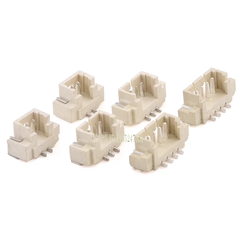 10pcs 1.25 1.25 1.25mm With Lock Connector Socket Pin Header Vertical Horizontal/rit Angle Smd/smt Jst