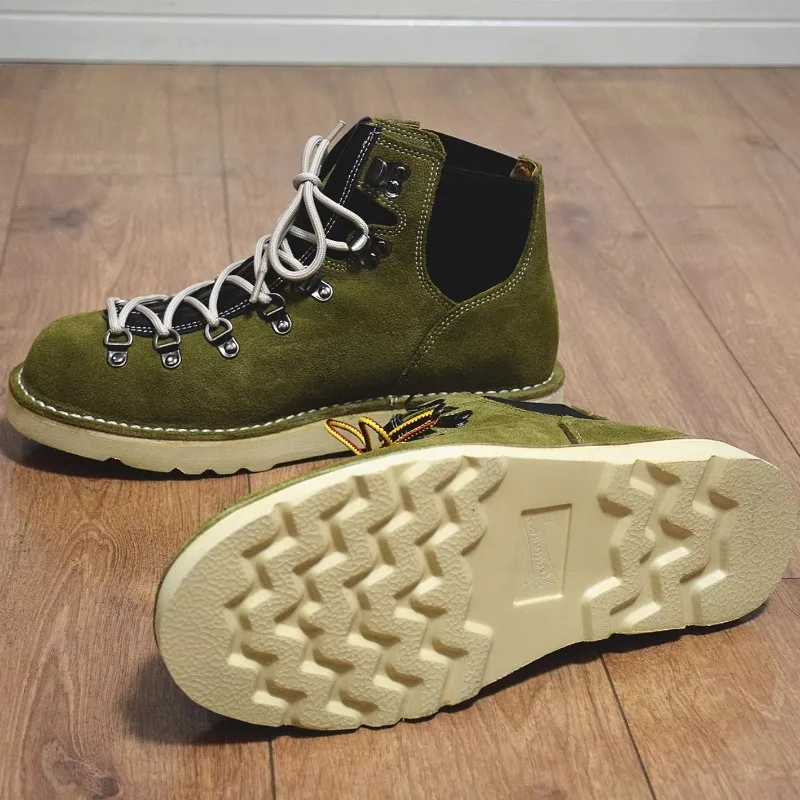 Luxury Fashion British Genuine Leather Oxford Boots Men's Shoes Platform Lace Up High Top Casual Western Hiking Boots Male - view 6