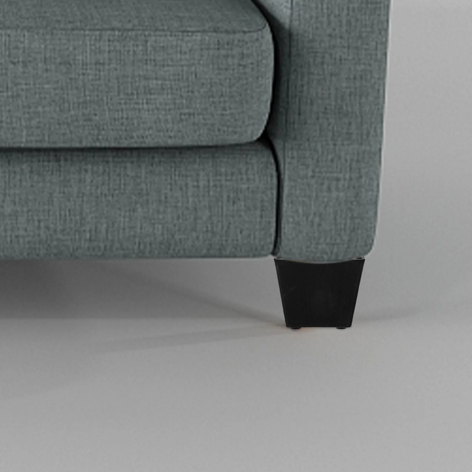 

4pcs Square Sofa Legs Furniture Feet Cabinet Chair Plastic Replacement 3 Inch Height Adjustable Sturdy Durable