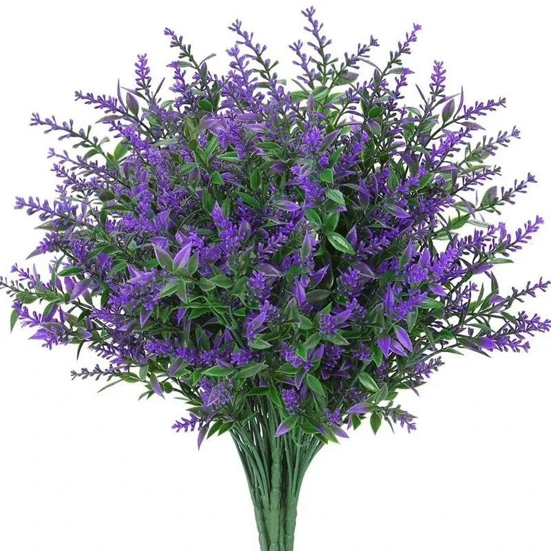 1/3Pcs Artificial Flowers Plastic Lavender Fake Plant Home Decor Garden Wedding Decoration DIY Bridal Bouquet Household Products