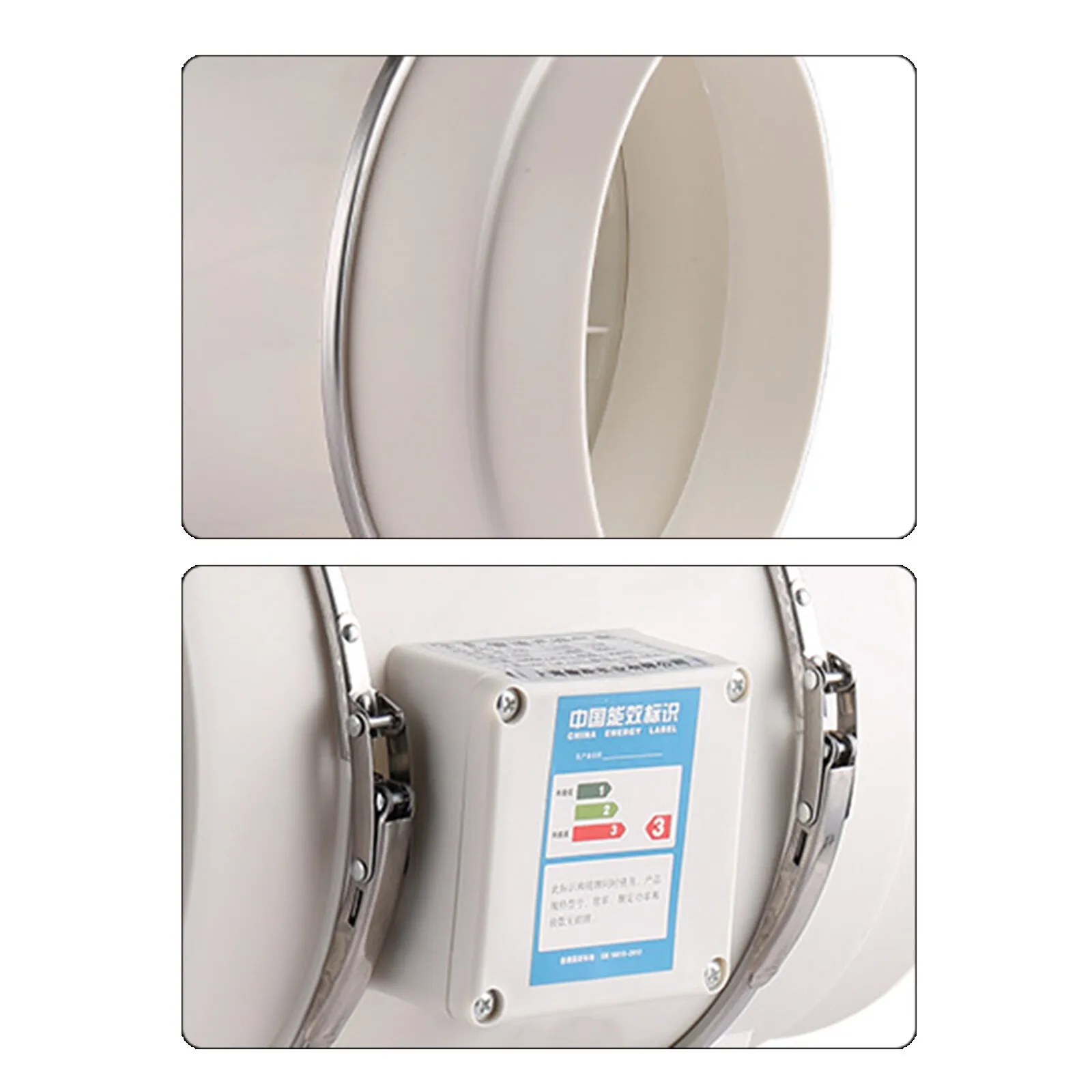 Ventilatori di scarico per ventilazione con ventola per condotto in linea da 6" silenziosi per canalizzazione da 75 W