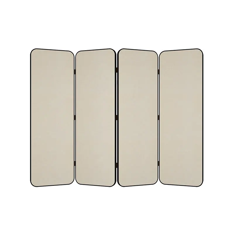 Custom modern simple solid color screen partition folding mobile office aluminum alloy decoration cover household folding screen