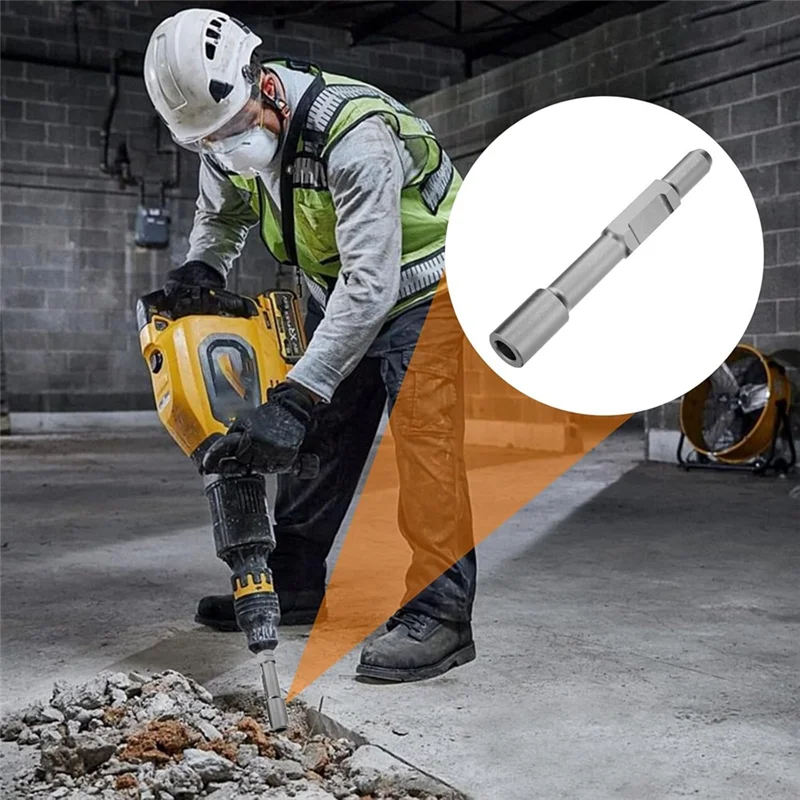 

ABUI-Hex Shank Ground Rod Driver For Jack Hammer Hammer Drill Ground Rod Driver Bit For Hex Demolition And 1-3/16" Hex-Shank