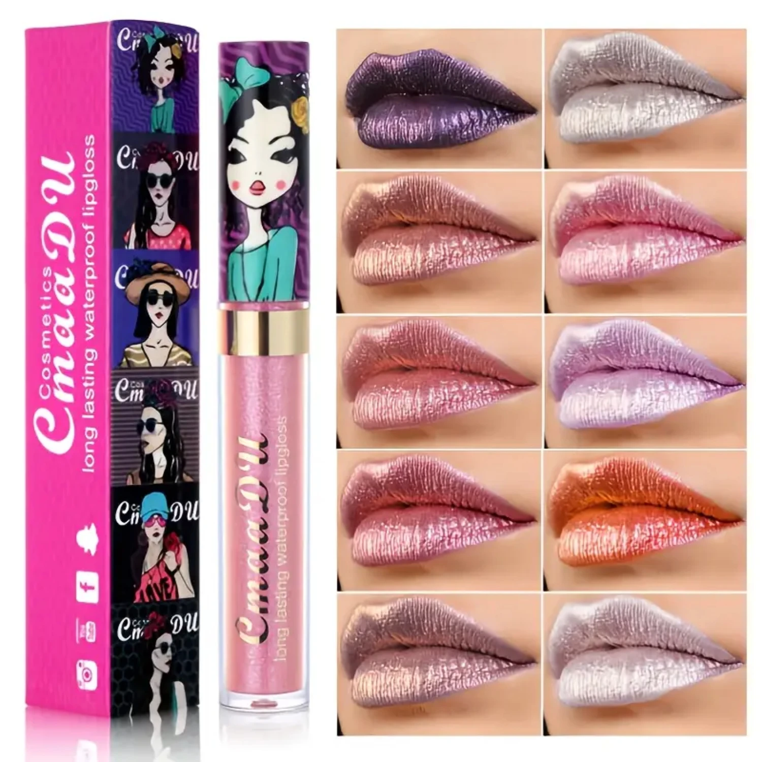 루미너스 피니시 매직 컬러 체인징 립스틱 밤, 변형 컬러 체인지 립 글로스