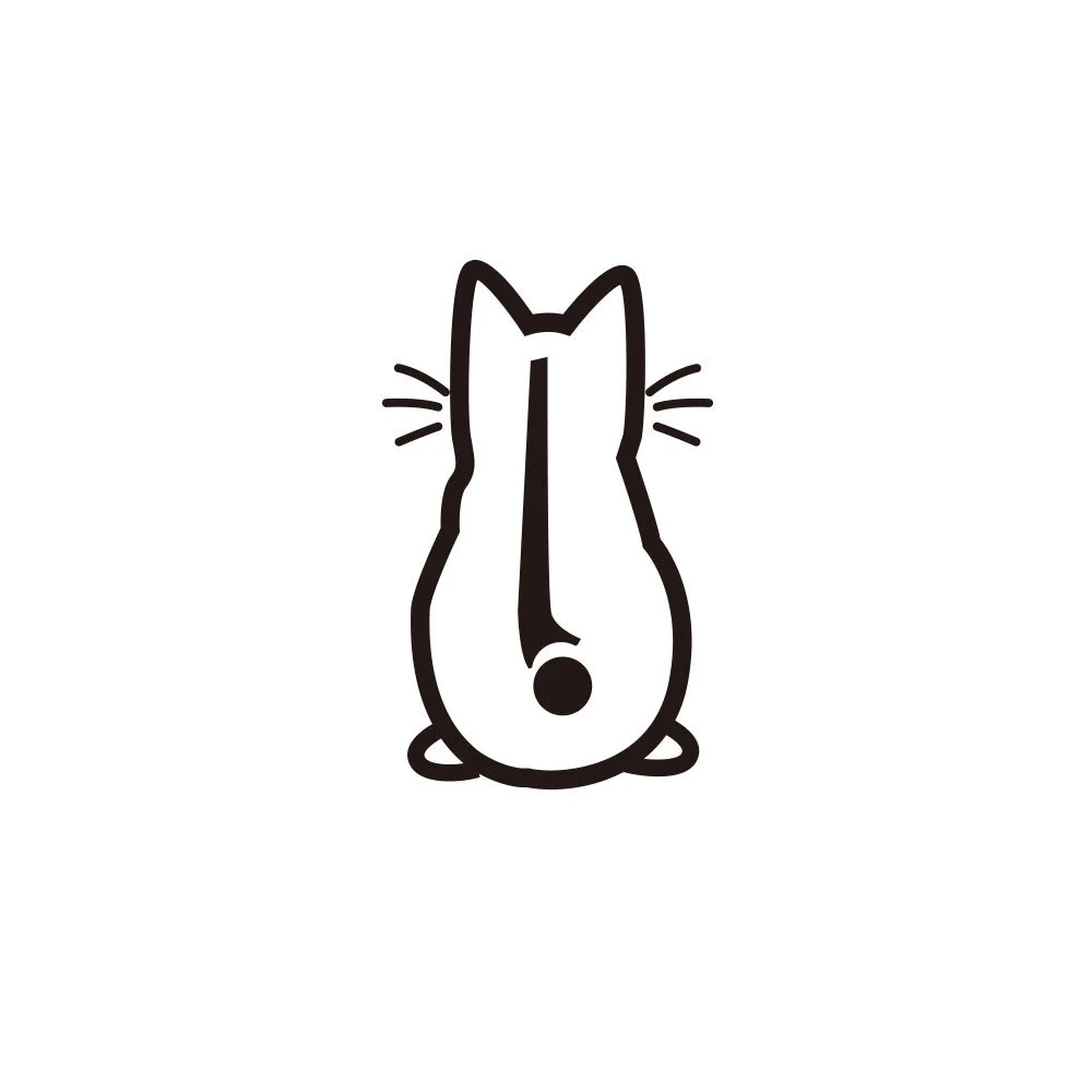 1 Piece of Cute Cat Creative Pattern Car Sticker, Removable Car Decal for Car Rearview Mirror