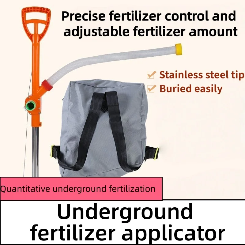 Picture 4: Manual Fertilizer Spreader Backpack Topdressing Tool Adjustable Portable Anti Slip Handle Fertilizer for Garden Farm Vegetable