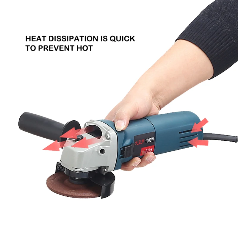 860W adjustable speed electric angle grinder 220v grinder metal cutting grinder handheld polishing machine